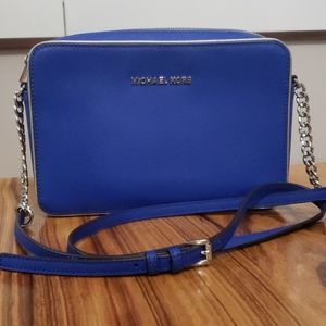 Michael Kors JetSet Saffiano Leather Crossbody Bag